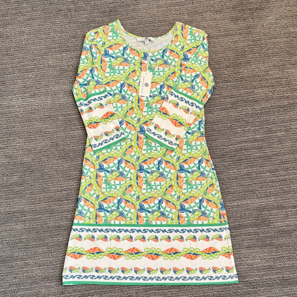 Colorful Patterned Long Sleeve Dress